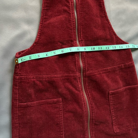 Forever 21 Deep Red Corduroy Mini Dress - Picture 8 of 9